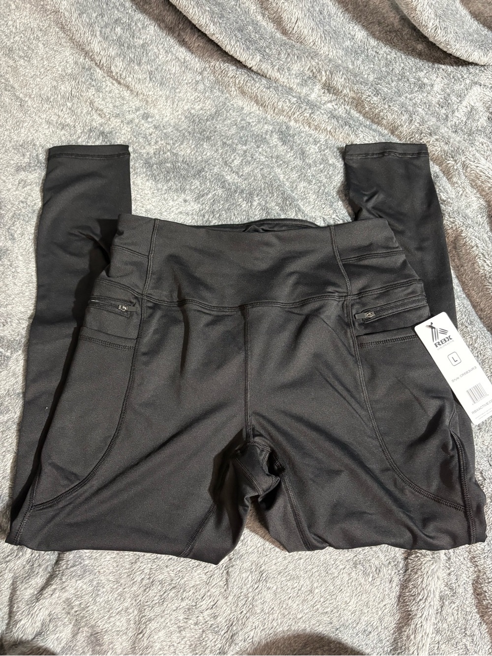 RBX Black Women’s Active Leggings with Side Pockets